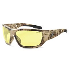 Ergodyne 57350 Skullerz Baldr Safety Glasses, Kryptek Highlander, Yellow Lens, 1/Each