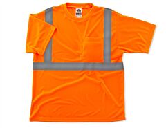 Ergodyne 21511 Glowear 8289 Type R Class 2 T-Shirt, Orange, X-Small, 1/Each