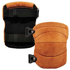 Ergodyne 18232 Proflex 230Ltr Leather Knee Pads - Wide Soft Cap, Brown, 1/Pair