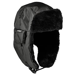 Ergodyne 16857 N-Ferno 6802Z Zippered Trapper Hat, Black, S/M, 1/Each