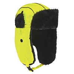 Ergodyne 16853 N-Ferno 6802 Classic Trapper Hat, Lime, S/M, 1/Each