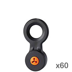 Ergodyne 19940-Bulk Squids 3740-Bulk Hand Tool Trap - Slips (60-Pack), Black & Orange, Small, 1/Case