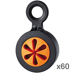 Ergodyne 19943-Bulk Squids 3740-Bulk Hand Tool Trap - Slips (60-Pack), Black & Orange, X-Large, 1/Case