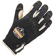 Ergodyne 17142 Proflex 710Ltr Heavy-Duty Leather-Reinforced Gloves, Black, Small, 1/Pair