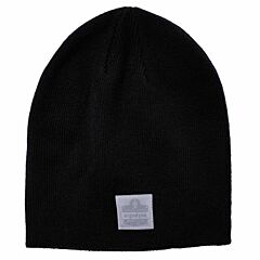 Ergodyne 16812 N-Ferno 6812 Ribbed Knit Beanie, Black, 6/Each