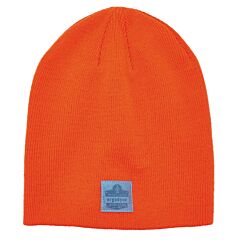 Ergodyne 16814 N-Ferno 6812 Ribbed Knit Beanie, Orange, 6/Each