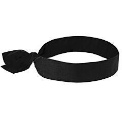 Ergodyne 12332 Chill-Its 6700 Evaporative Cooling Bandana - Tie, Black, 24/Each