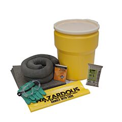 Enpac 13-10-U 10 Gallon Drum Spill Kit Universal, Yellow, 15 Gallon Capacity