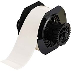 Brady 142000 B30 Series Indoor/Outdoor Vinyl Labels, 2 1/4", Clear