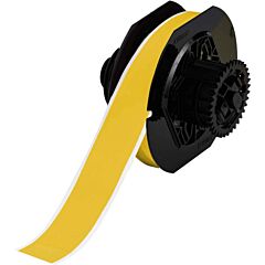 Brady 142035 B30 Series Indoor/Outdoor Vinyl Labels, 1 1/8", Yellow