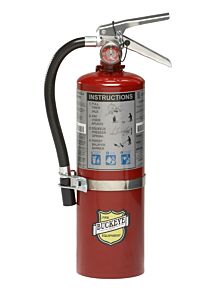 Buckeye 25614 5 Lb Abc Extinguisher W/ Aluminum Valve & Vehicle Bracket 16 3/8"H X 7 1/4"W X 4 1/4"D