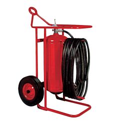Buckeye 31580 Offshore 125 Lb Purple K Regulated Pressure Wheeled Extinguisher W/ Steel Wheels & Rubber Tread