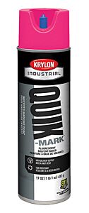 Krylon S03622 Quik-Mark Inverted Marking Paint, Solvent Based, Hot Pink, 20 Oz