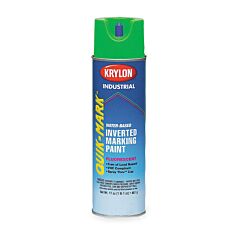 Krylon S03630 Quik-Mark Inverted Marking Paint, Water Based, Fluorescent Neon Green, 20 Oz
