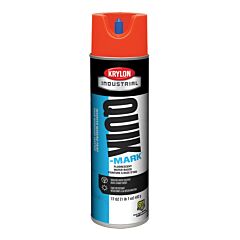 Krylon S03700 Quik-Mark Inverted Marking Paint, Water Based, Fluorescent Orange, 20 Oz