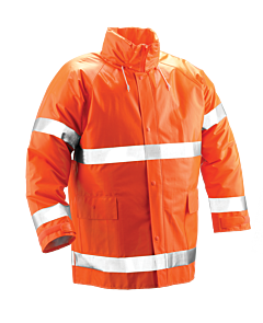 Tingley J53129.Md Comfort-Brite Type R Class 3 Fr Jacket, Hood In Collar, Orange, Size: Medium