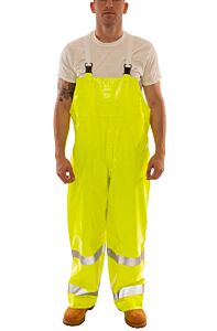 Tingley O53122.2X Comfort-Brite Class E Fr Overalls, Snap Fly Front, Deluxe Suspenders, Lime, Size: 2X-Large