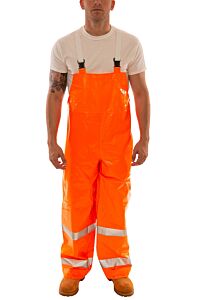 Tingley O53129.Md Comfort-Brite Class E Fr Overalls, Snap Fly Front, Deluxe Suspenders, Orange, Size: Medium