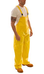 Tingley O56107.Md Durascrim Yellow Rain Overall, Fly Front, Size: Medium