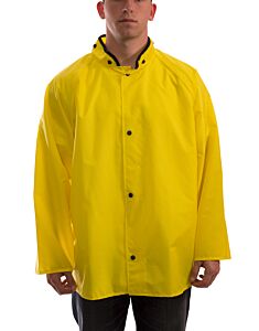 Tingley J21207.Sm Eagle Yellow Rain Jacket, Storm Fly Front, Hood Snaps, Size: Small