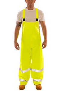 Tingley O44122.3X Eclipse Class E Arc Flash Fr Overalls, Fly Front, Self Material Suspenders, Lime, Size: 3X-Large