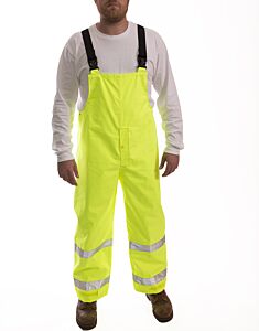 Tingley O24122.3X Icon Class E Overalls, Snap Fly Front, Deluxe Suspenders, Lime, Size: 3X-Large