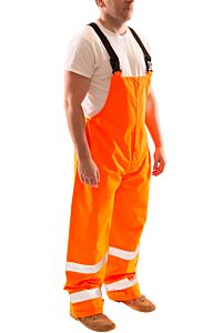 Tingley O24129.2X Icon Class E Overalls, Snap Fly Front, Deluxe Suspenders, Orange, Size: 2X-Large