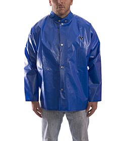 Tingley J22201.Md Iron Eagle Blue Rain Jacket, Storm Fly Front, Hood Snaps, Size: Medium