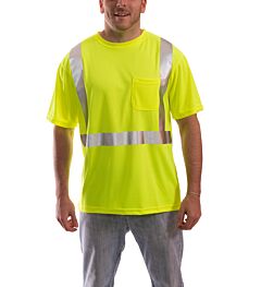 Tingley S75022.Md Job Sight Class 2 Short Sleeve T-Shirt, Lime, Size: Medium