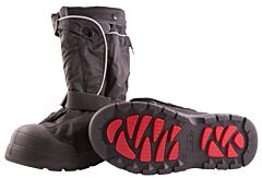 Tingley 7500G.Lg Orion 14" Plus 6" Roll-A-Way Gaiter, Reflective Accents, Black, Two Tone Black And Red Cleated Outsole, Size: Large