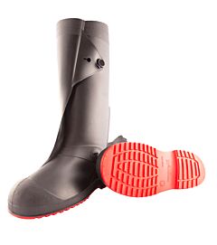 Tingley 45851.2X Workbrutes G2 17" Overshoes, Cleated, Black/Red, Size: 2X-Large