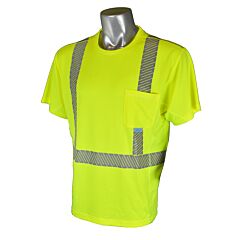Radians St31-2Pgs-4X Type R Class 2 Max-Dri Moisture Wicking T-Shirt, Lime, Size 4X-Large, 1/Each