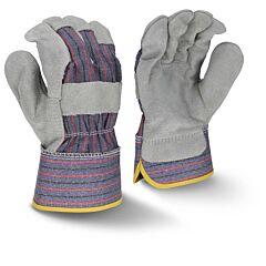 Radians Rwg3200L Regular Shoulder Gray Split Cowhide Gloves, Size Large