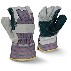Radians Rwg3200Jpl Regular Shoulder Gray Split Cowhide Joint Leather Palm Gloves, Size Large