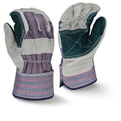 Radians Rwg3200Dpxl Regular Shoulder Gray Split Cowhide Double Leather Palm Gloves, Size X-Large