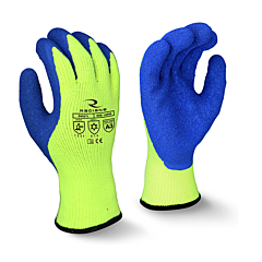 Radians Rwg27S Cut A3 Gloves, Dipped Blue Crinkle Latex Coating, Size Small