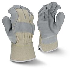 Radians Rwg3400Wm Side Split Gray Cowhide Gloves, Size Medium