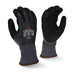 Radians Rwg28L Cut A2 Gloves, Full Gray Waterproof Latex Coating, Size Large
