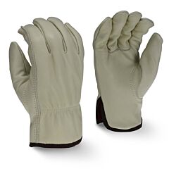 Radians Rwg4225M Standard Grain Cowhide Leather Drivers Gloves, Red Fleece Lined, Size Medium