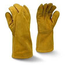 Radians Rwg5310 Select Split Brown Cowhide Leather Welding Gloves, Full Sock Lining With Foam, Size Large, Pack Of 12 Pairs