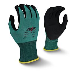 Radians Rwg533S Axis Cut Protection Level A2 Foam Nitrile Coated Gloves, Size Small
