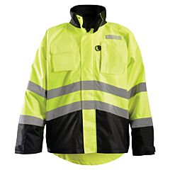 Occunomix Lux-Rsdjkt-Y3X 2-In-1 Black Bottom Rip Stop Fleece Bomber Jacket, Yellow, Size 3X-Large