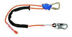 Falltech 8165B10 10' Rope Positioning Lanyard Steel Snap With Steel Carabiner
