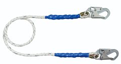 Falltech 8153 3' Restraint Lanyard, Rope With Snap Hooks