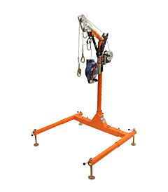 Falltech 6050428Wr 5Pc Confined Space Davit System 12" To 29" With 60' Winch With 60' Srl-R