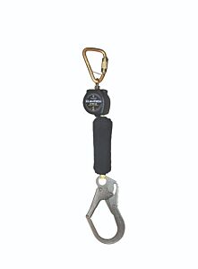 Falltech 72906Sc3 6' Arc Flash Mini Srd Single-Leg Steel Carabiner, Steel Rebar Hook