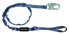 Falltech 8259L 6' Shock Absorbing Lanyard Single Leg, Internal With Loop And Snap Hook