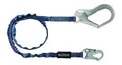 Falltech 82593 6' Shock Absorbing Lanyard Single Leg, Internal With Rebar Hook