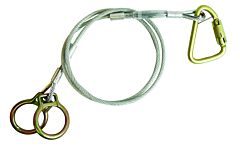 Falltech 84202Dc8 8' Cable Carabiner Sling Anchor, Coated
