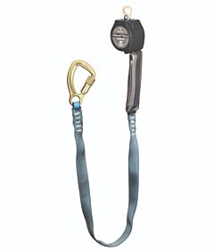 Falltech 74709Sa8 9' Web Tie-Back Srd Single-Leg Swivel Eye, Steel 5K Carabiner Wraptech Mini
